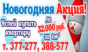Новогодняя акция в мкр. Солнечном позиция 43